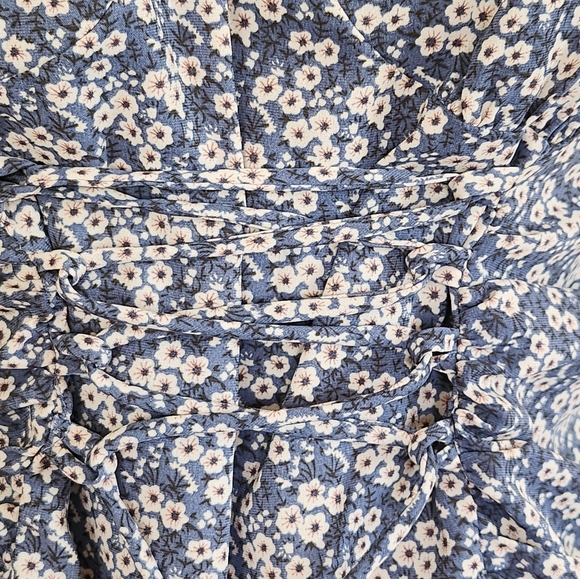 BLUSH BJ RUCHED FLORAL DRESS SIZE 1XL - Picture 5 of 10